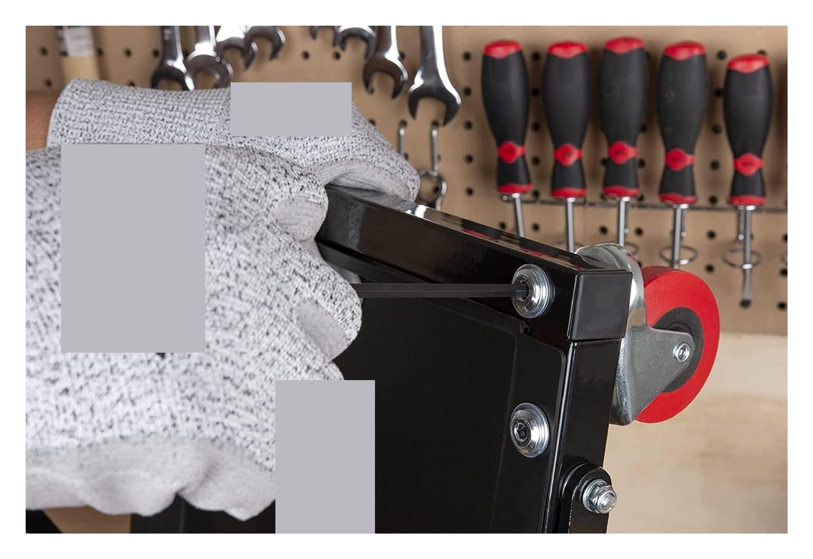 Genérico Compatible con herramienta de llave hexagonal mango métrico o en pulgadas 10 piezas soporte almacenamiento conveniente(10 pcs Torx-end)