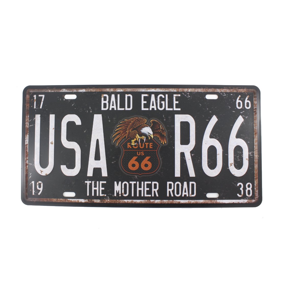 6x12 Inches Vintage Feel Home,Bathroom,Shop and Bar Wall Decor Souvenir Metal Tin Sign Poster Plaque (Route 66 The Mother Road)