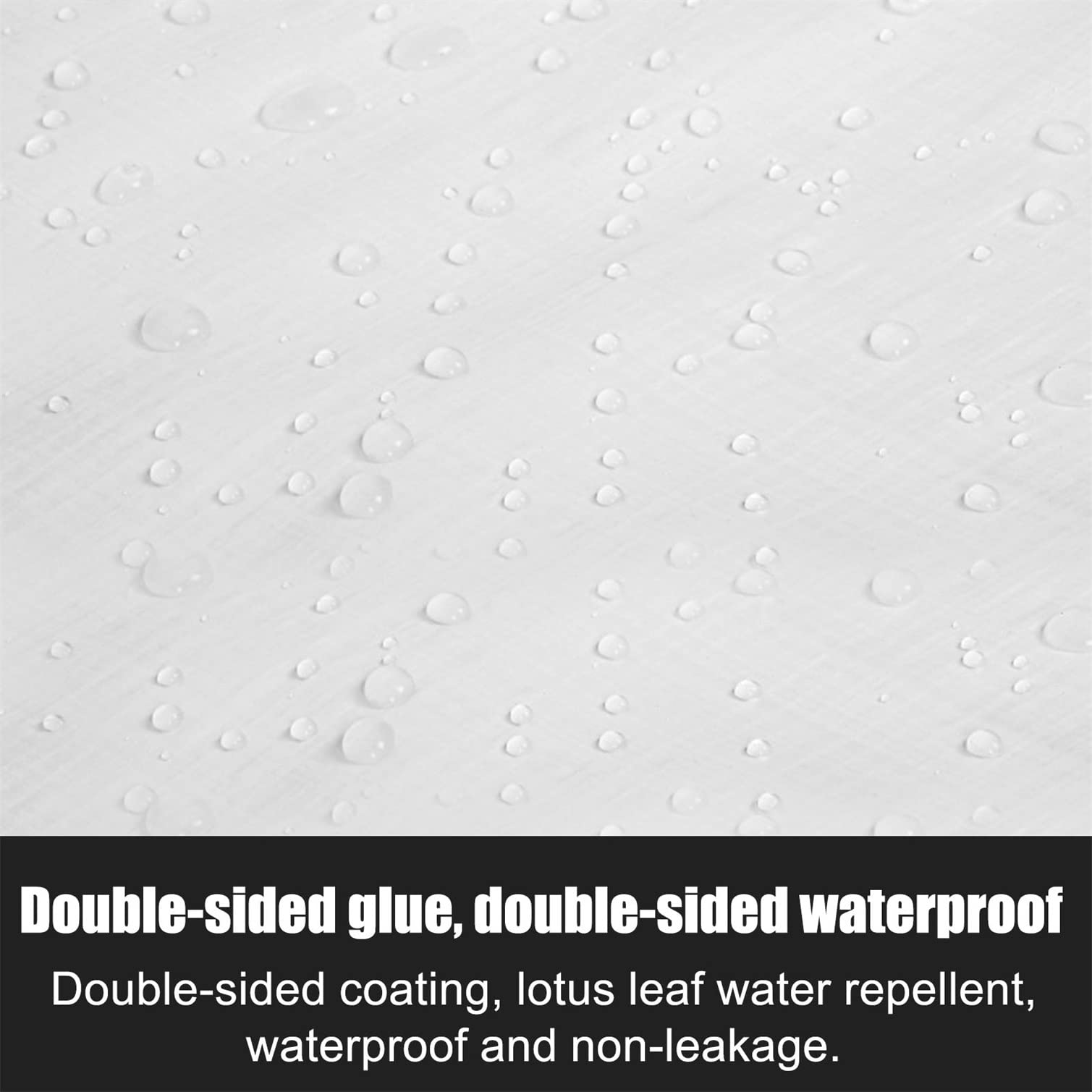 Telone Telone Esterno Bianco Impermeabile Telone Resistente con Occhielli Telo Antipioggia da Campeggio Esterna per Tenda Barca Camper (Size : 5x6m(16x20ft))