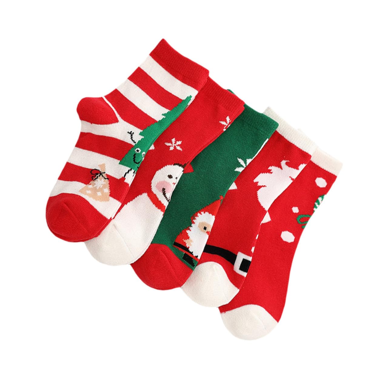 Calcetines Navidad Algodón Tubo Cálidos Protección Frío Diseño Cartoon Unisex Años