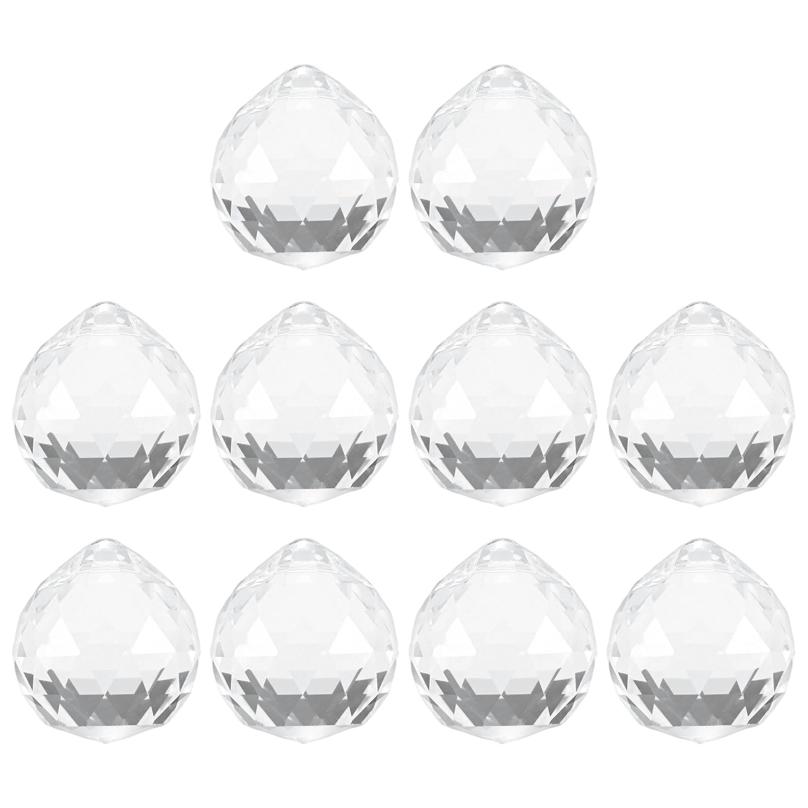 M METERXITY 10-Pack Crystal Ball Prisms, 24mm/0.94 Inch Chandelier Pendant Maker Hanging Crystals Chandelier Prisms for Home/Windows/Garden/DIY Decoration[Clear]