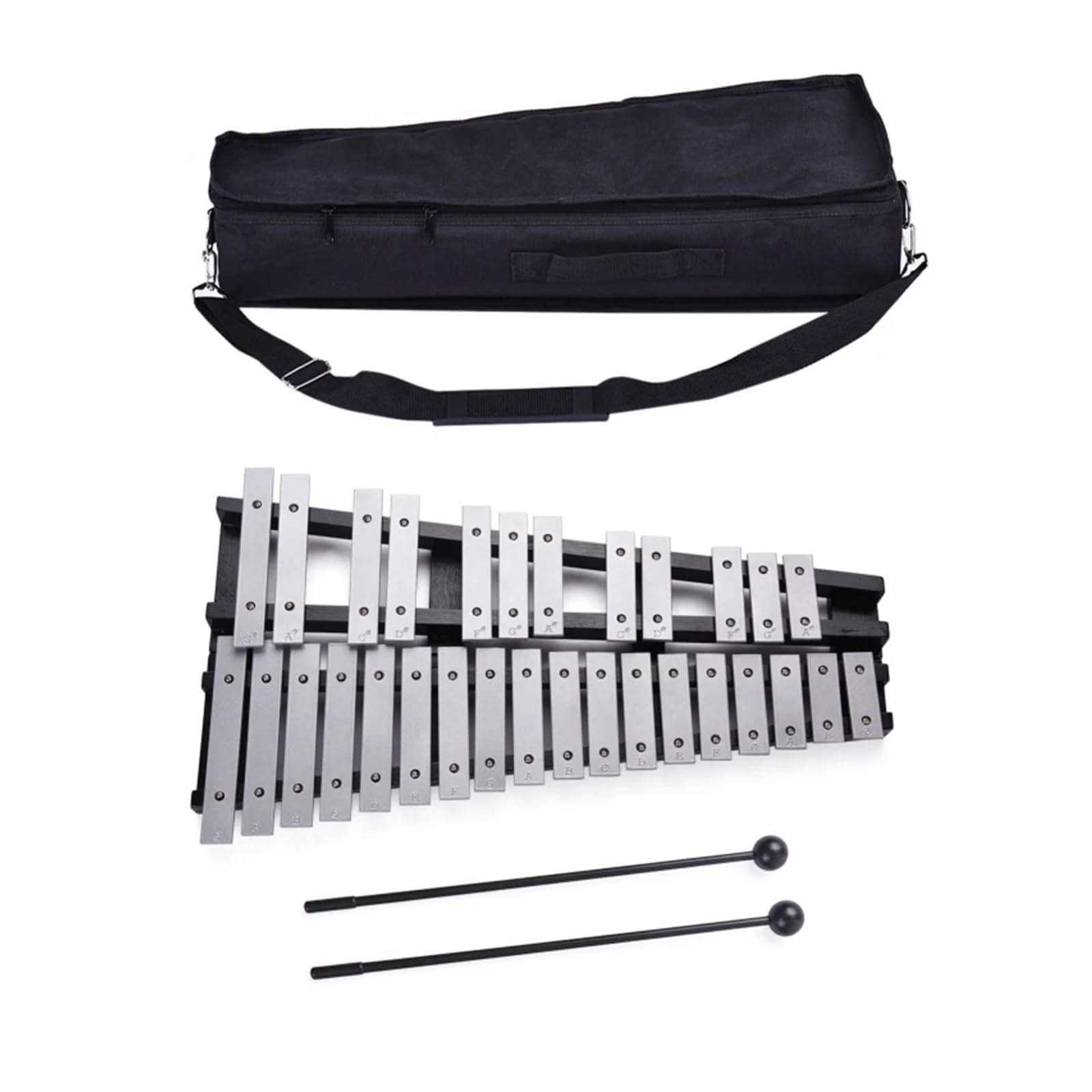 Xilófono Xilófono Glockenspiel plegable de 30 notas madera
