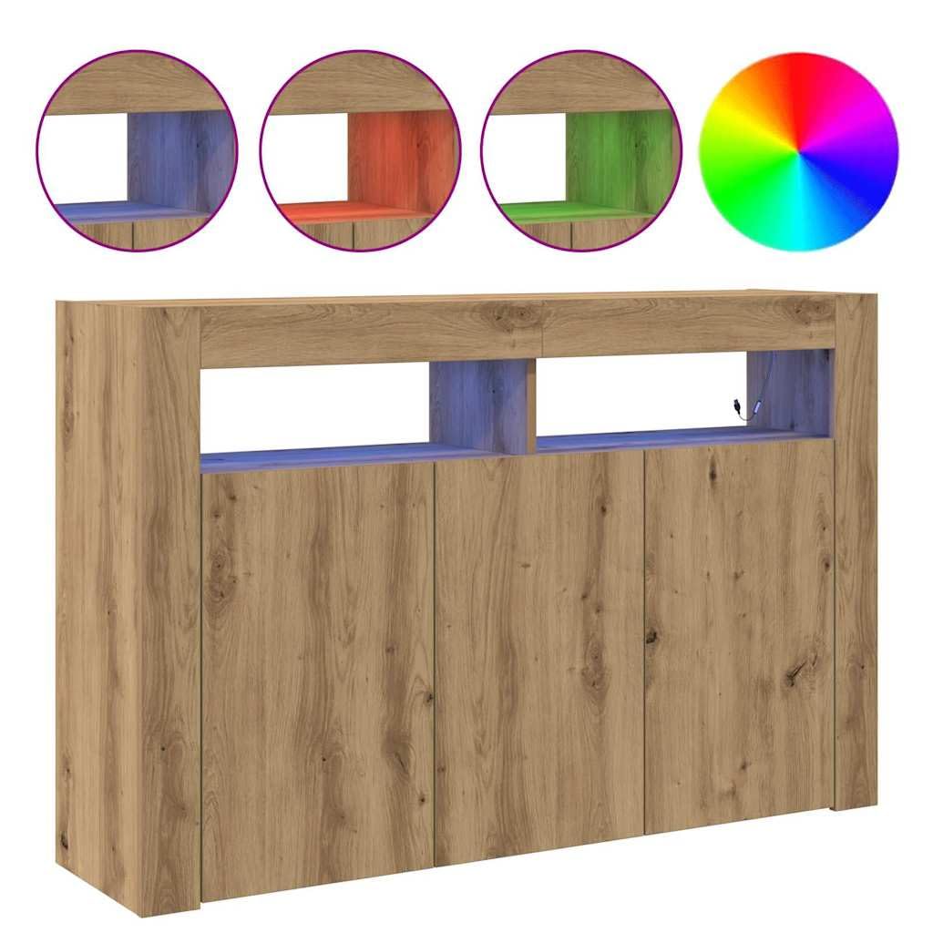 SYDE Kredens dąb 116 x 30 x 75 cm drewno inżynieryjne