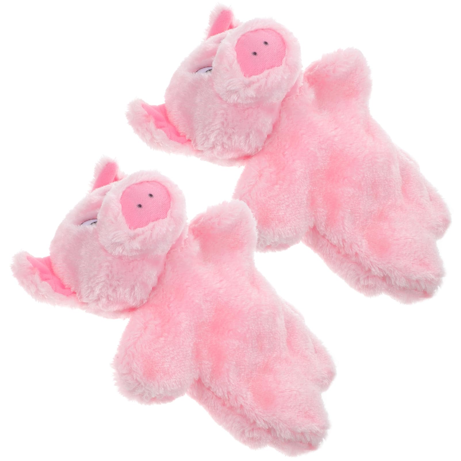 UPKOCH Pig Shaped Hand Puppet 2pcs Set for Kids Early Education Parent-Child Interactive Toy Storytelling Language Training