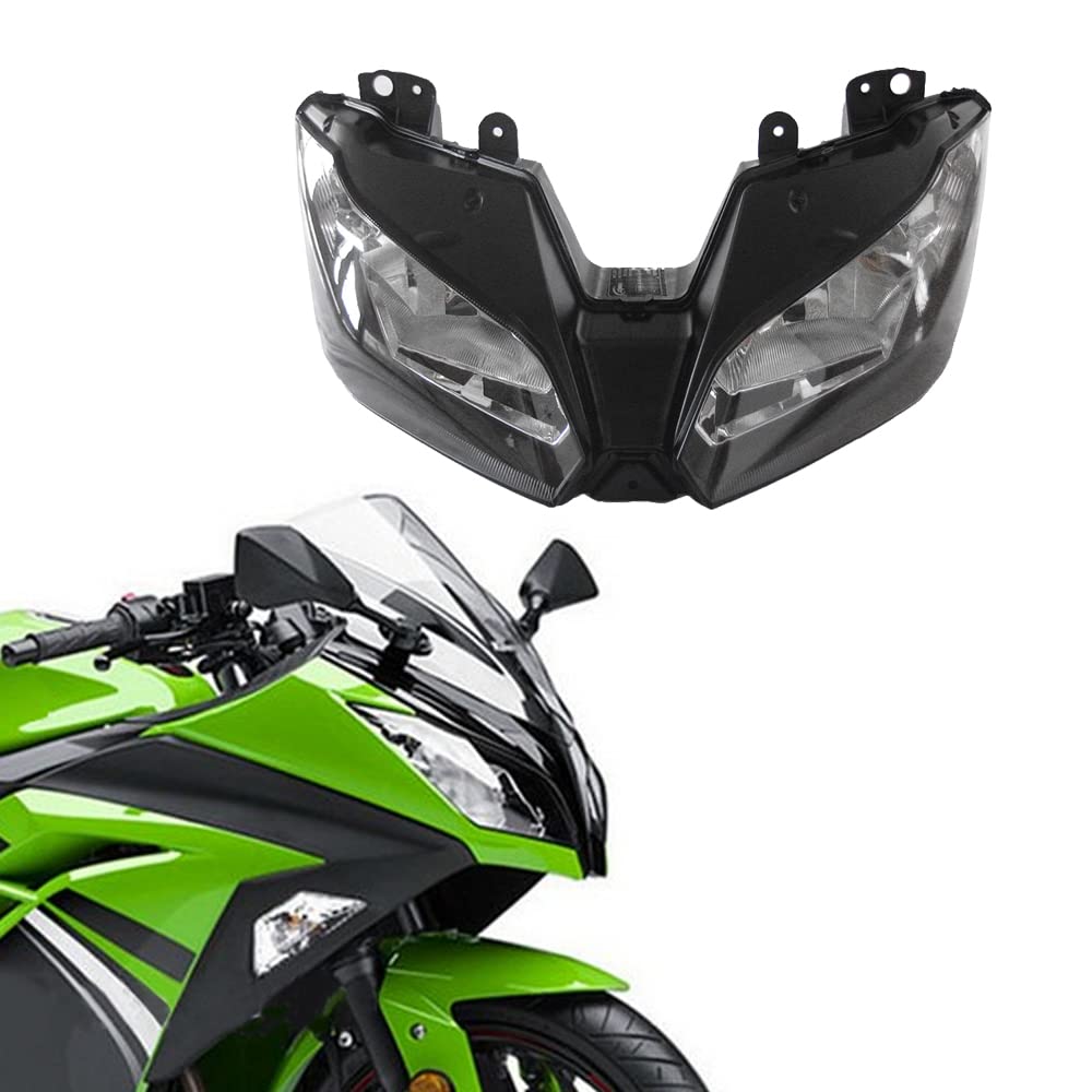 WYNMOTO Motorcycle Front Headlight Head Lamp Headlamp Assembly for Kawasaki EX300R Ninja 300 2013 2014 2015 2016 2017 Ninja 300 13 14 15 16 17