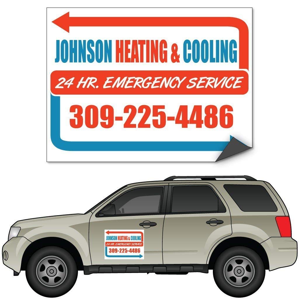 VictoryStore Custom: Custom Car Door Magnet - Set of 2 - Full Color 18 inches x 24 inches