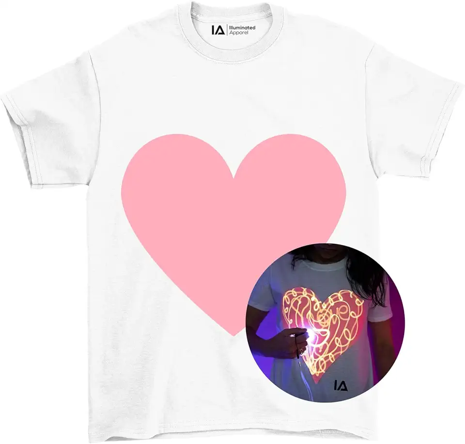 Illuminated Apparel Original Love Heart Interactive Glow in...