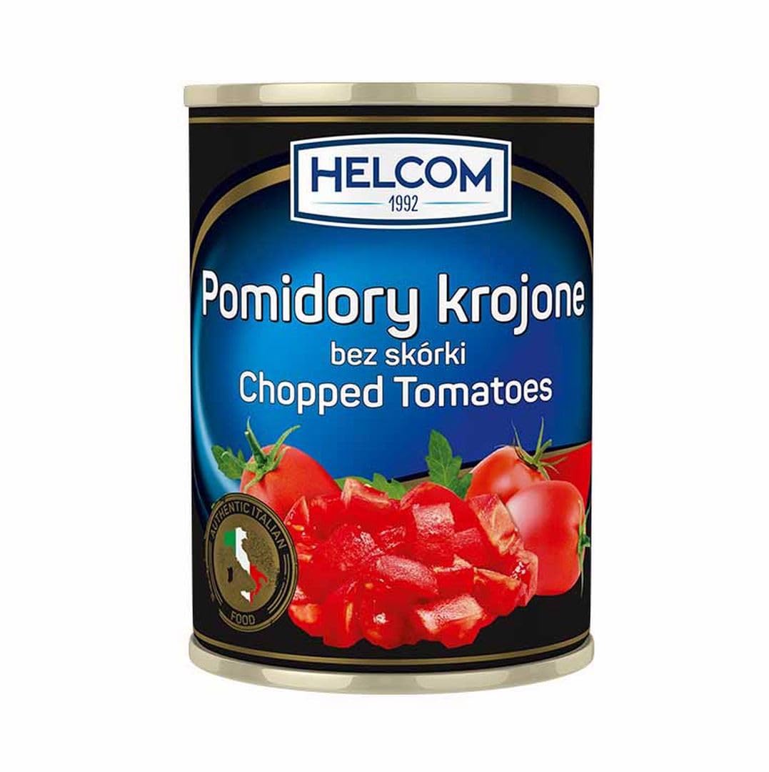 Helcom Pomidory krojone bez skórki 400g