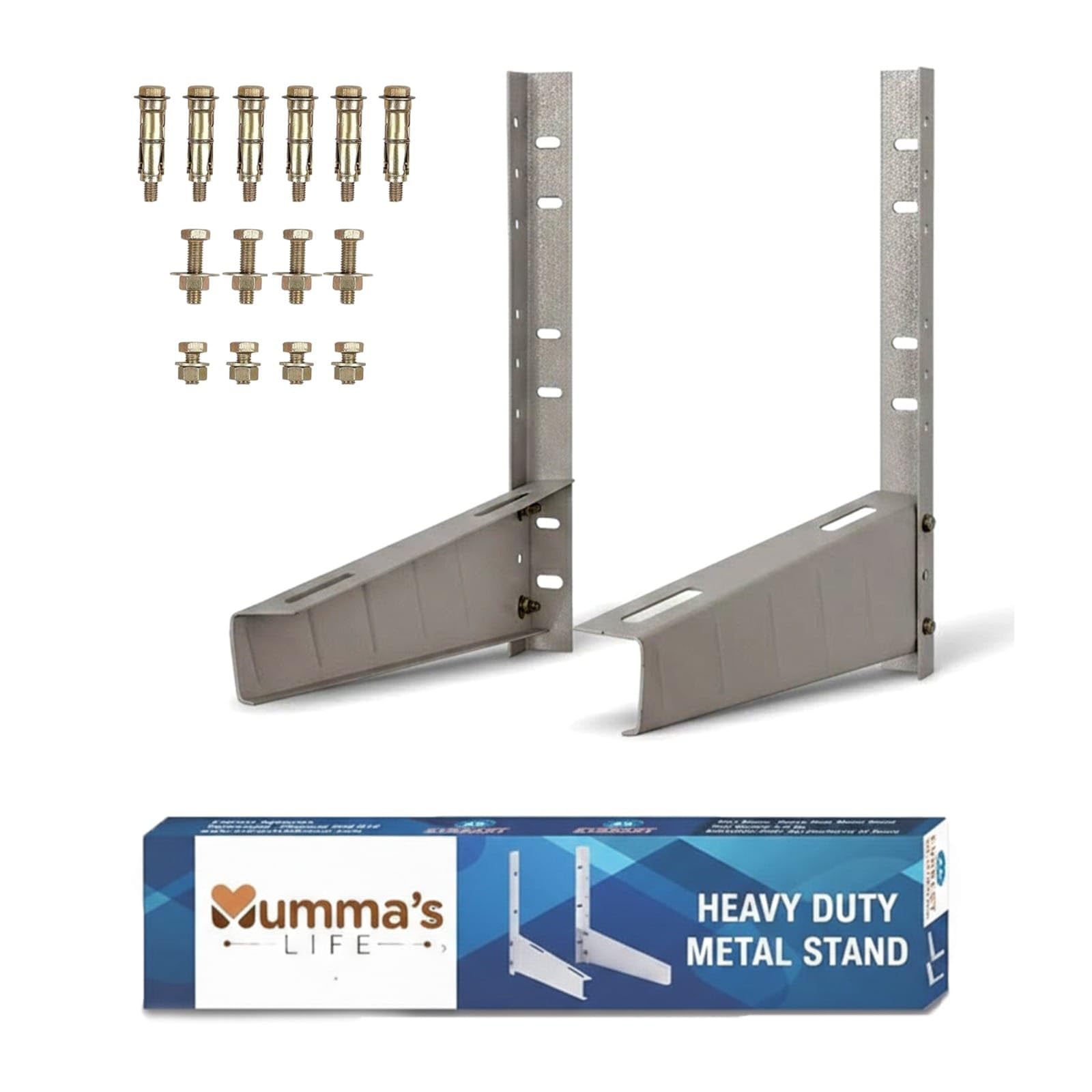 Mumma's LIFE AC Stand/Heavy Duty Air Conditioner Outdoor Unit Mounting Bracket (White)