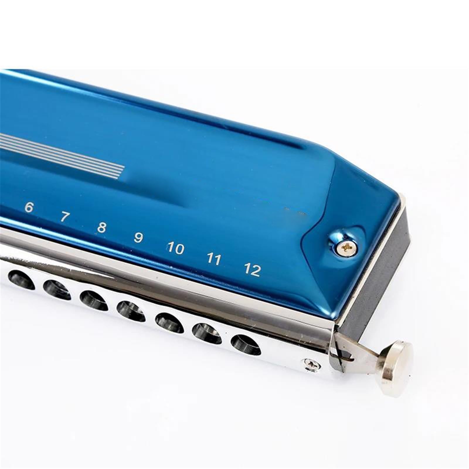 Blues-Mundharmonika Tonart C 16 Löcher 64 Töne Chromatische Mundharmonika