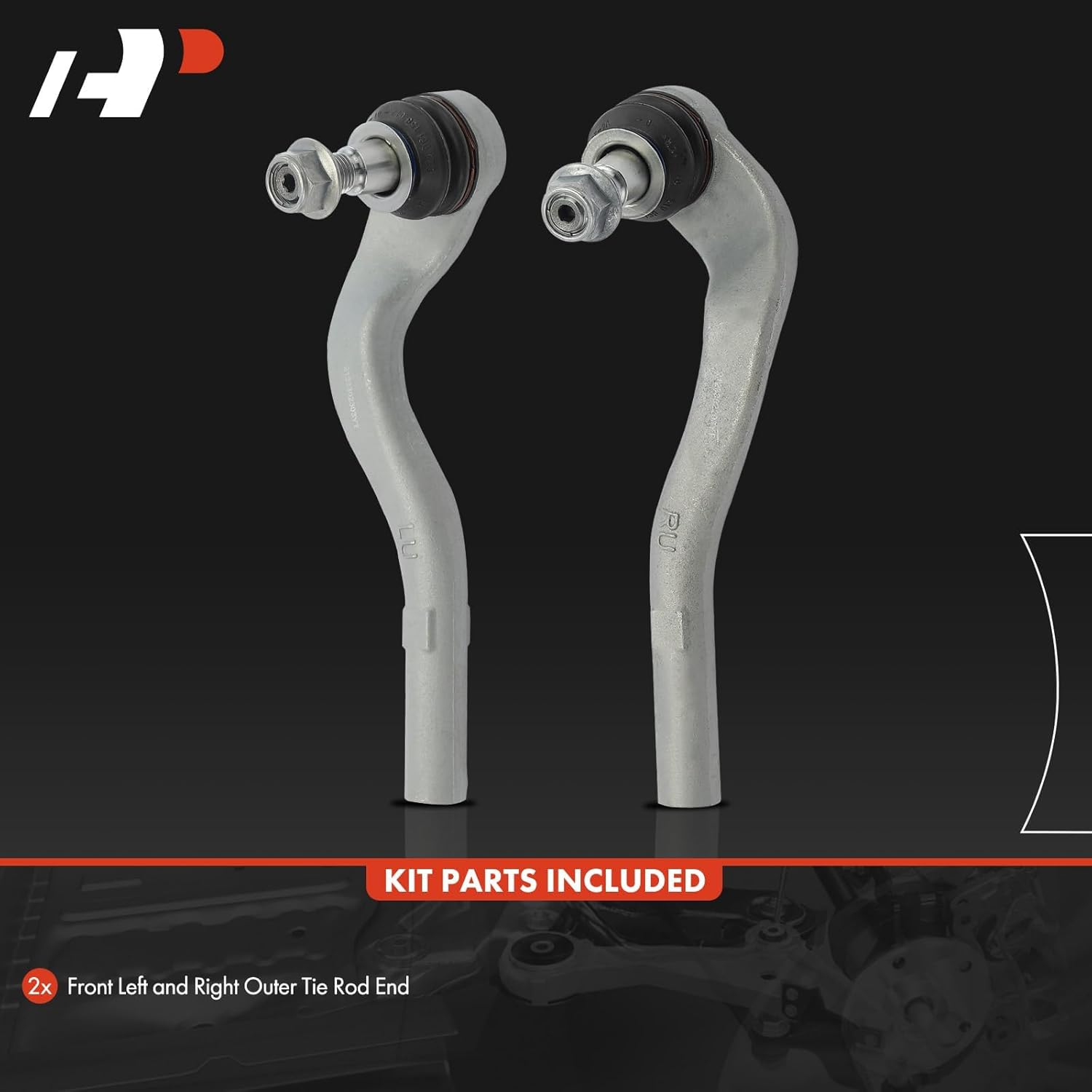 A-Premium 2 x Front Outer Tie Rod Ends, Compatible with Mercedes-Benz E250 (2014), E350 (2010-2013), E400 (2013-2014), E550 (2010-2011)