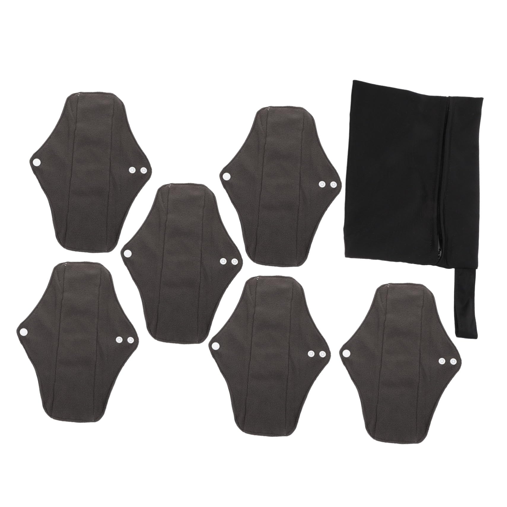 Compresas Sanitarias Reutilizables para Mujer Talla con Botón y Bolsa de Almacenamiento Absorbentes y Lavables para Uso Período y Postparto Ecoamigables y Duraderas