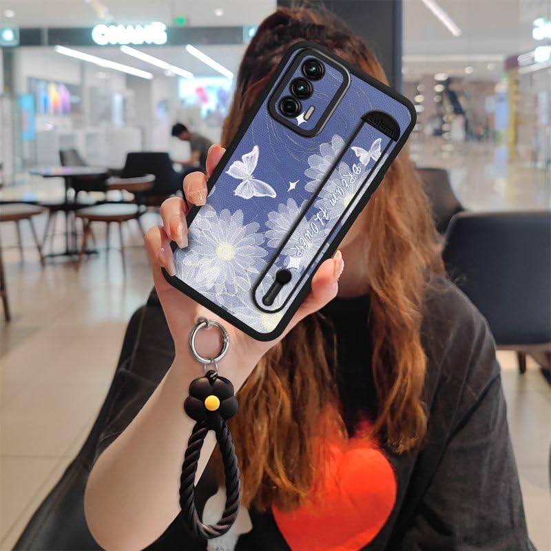 Lulumi-Phone Case For OPPO Realme GT/Gt neo/Q3 Pro 5G/X7 Max/GT Neo Flash, cartoon originality Wrist strap lovely Anti-knock Kickstand Waterproof youth personality Lambskin