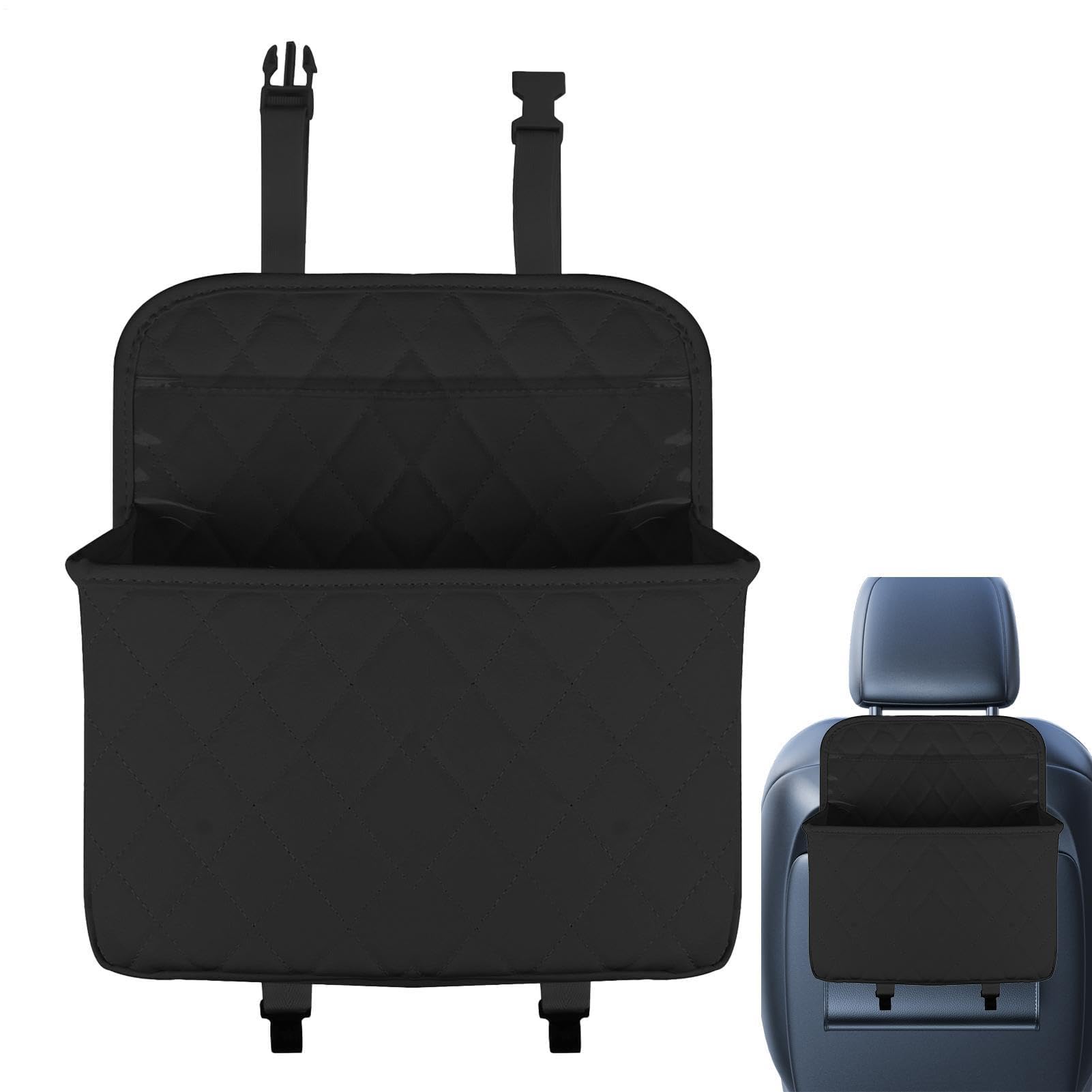 Organizador de almacenamiento para asiento trasero de coche, bolsillo multifuncional para pañuelos, aperitivos, paraguas, accesorio de viaje para ahorrar espacio