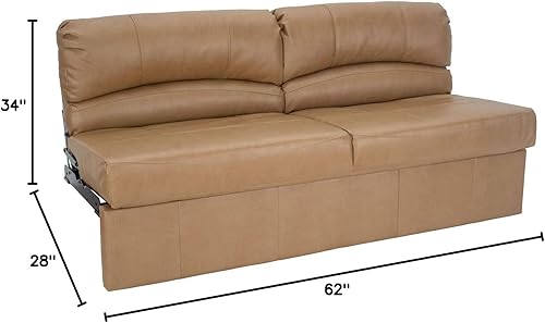 Miniatura 53 de RecPro Charles RV Jackknife Sofá Sofá biplaza Sofá cama Opciones de longitud 62 pulgadas, 68 pulgadas, 72 pulgadas (62 pulgadas, masilla)