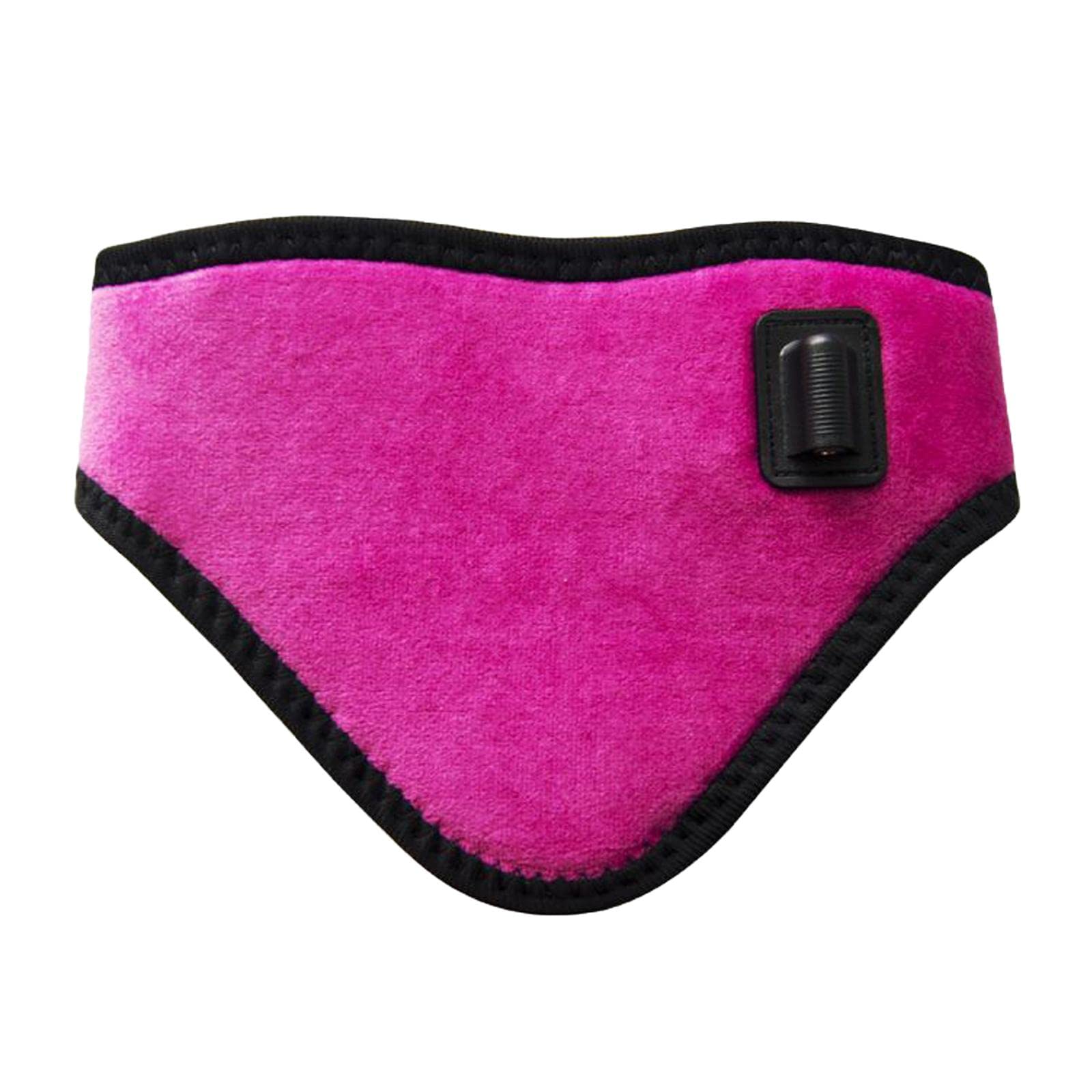 Soporte Cervical Térmico de, Almohadilla Calefactora Eléctrica USB, Temperatura Ajustable, Compresa Caliente Suave, Adecuada para El Cuello, P, Rosa roja