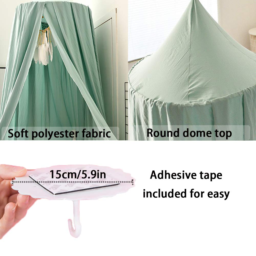 YHNNH, Letto a baldacchino con Rete a Cupola, Tende da Lettura da Gioco sospese for la Decorazione della Stanza dei Bambini(Pink)