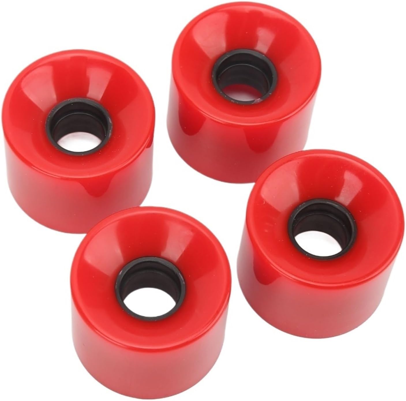 Roller Skate Wheels 4Pcs 60x45mm Skateboard Wheels 78A Low Noise PU Longboard Land Surfboard(Blue)