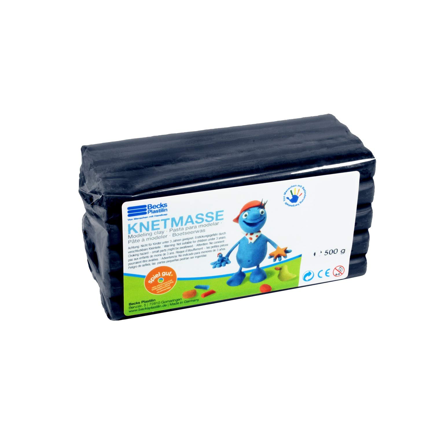 Becks Plastilin B100490 - Plastilina, Color Negro