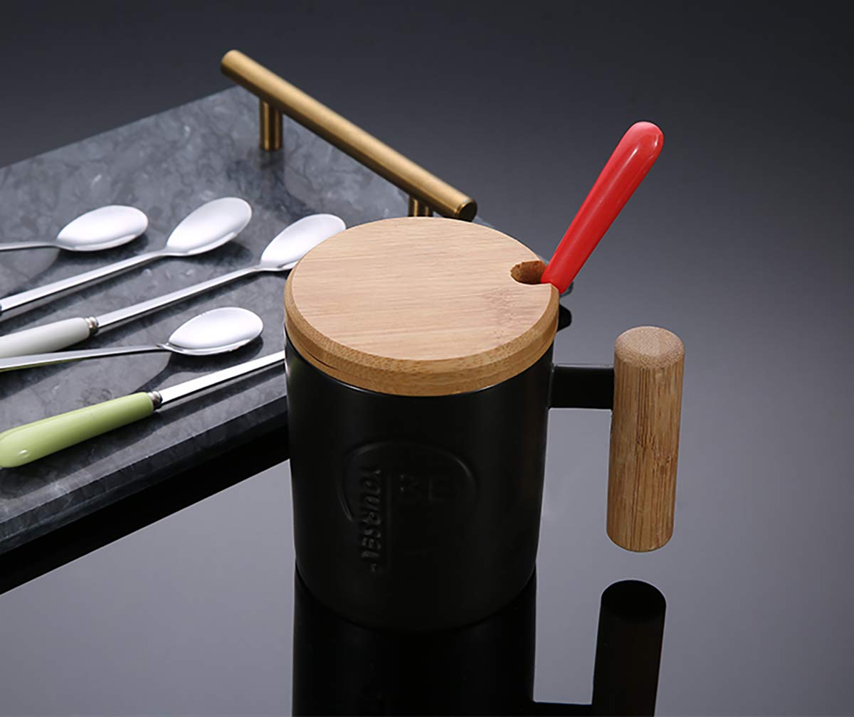 5PCS Cucchiai per Uova nel Porcellana Bianca Ceramica Cucchiaio da