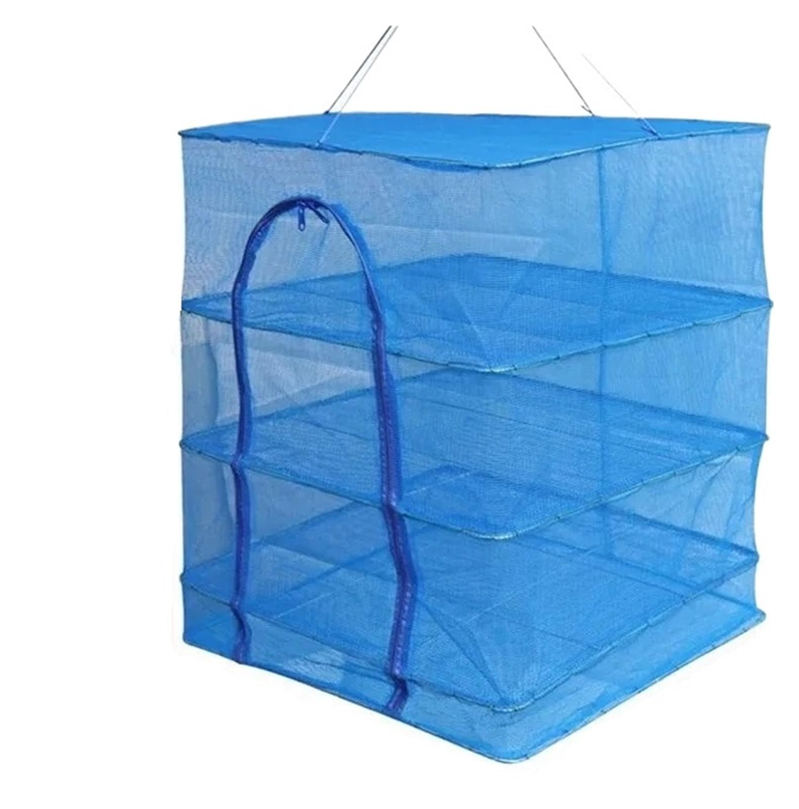 Trockennetz Kräuter Faltbares Fischtrocknungsnetz, Anti-Fliegenkäfig, for den Heimgebrauch, großer Netzrahmen Trocknen von Fisch und Gemüse, Angelausrüstung(Ticky words bold skeleton 50*50*65)