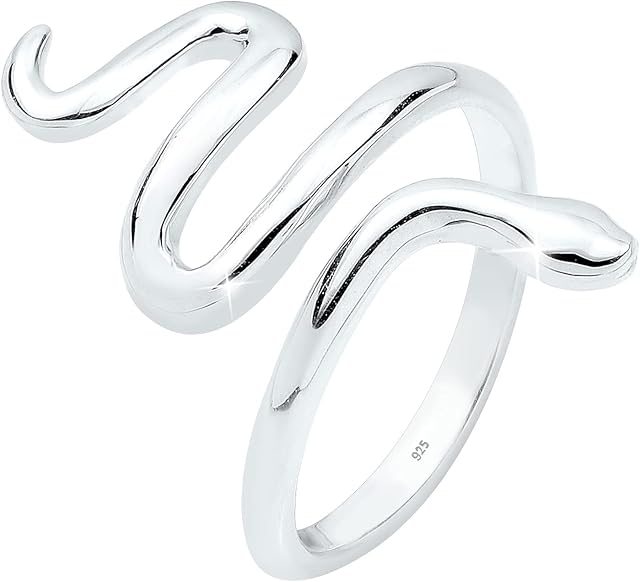 Elli Women's Ring Snake Blades Statement in 925 Sterling Silver