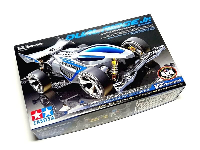 Tamiya 18096 Model Mini 4WD Racing Car 1/32 Dual Ridge Jr. VZ Chassis 18096