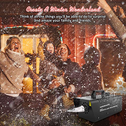 naturalife snow machine 650w high output snowflake maker with wired remote control great machine for christmas wedding party stage effect