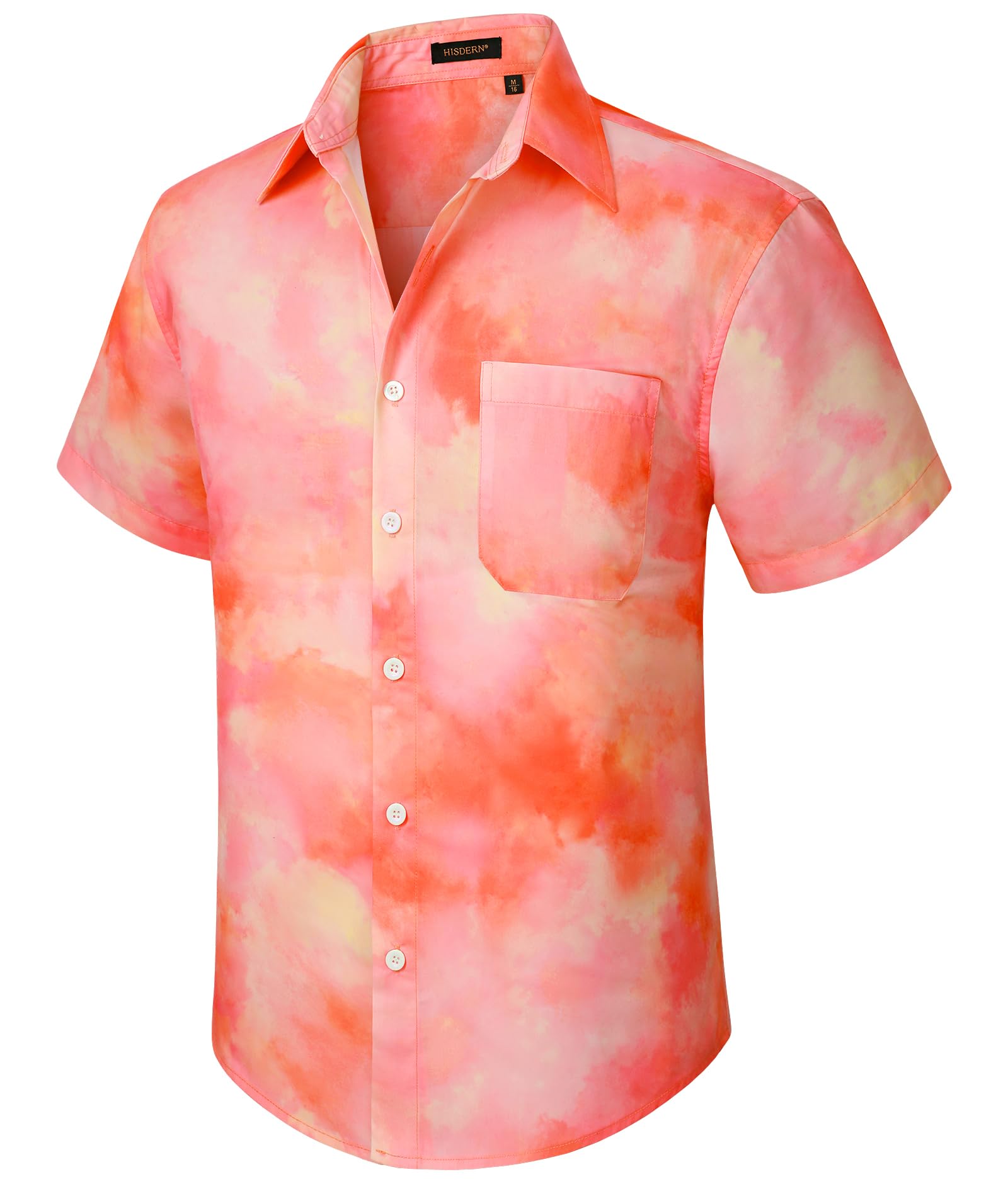 Hawaiian Shirt for Men Casual Summer Short Sleeve Beach Vacation Aloha Hawaii Button Down Shirt Holiday