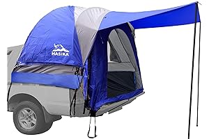 Hasika Truck Bed Tent for Camping 5-6.5 Foot Tacoma Truck Bed Tent with Floor