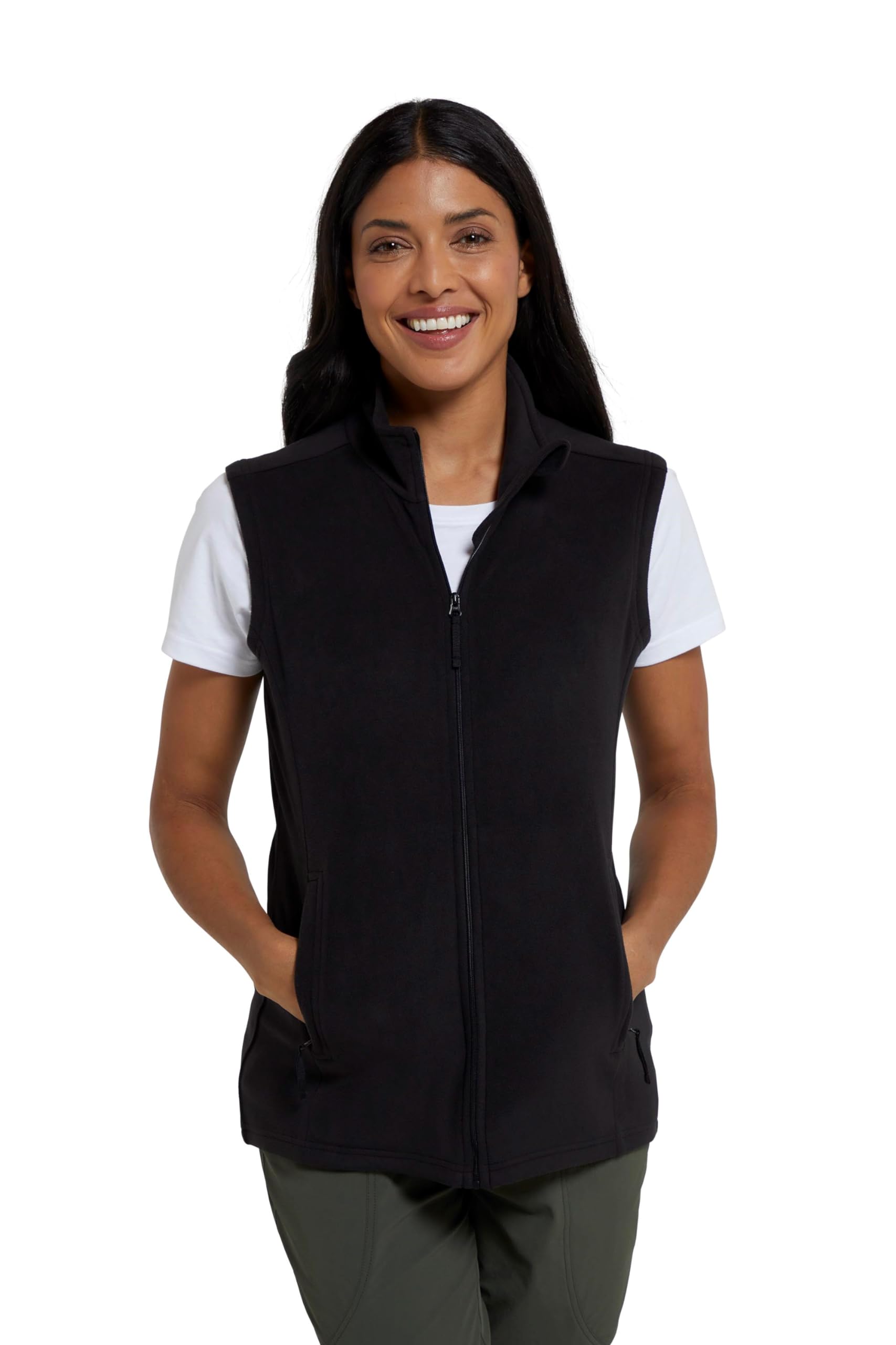 Camber Womens Gilet - Lightweight Sleeveless Jacket, Microfleece Bodywarmer, Breathable Vest, Zipped Side Pockets - For Spring Summer, Camping, Hiking