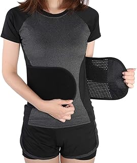 Postpartum Belly Belt, Slimming Women Belly Belt Elastic Maternity Support Postpartum Waist Wrap for Stomach Trimming Waist Slimming Postnatal Recovery Re-Shaping Slimming Flatten Belly (Black)