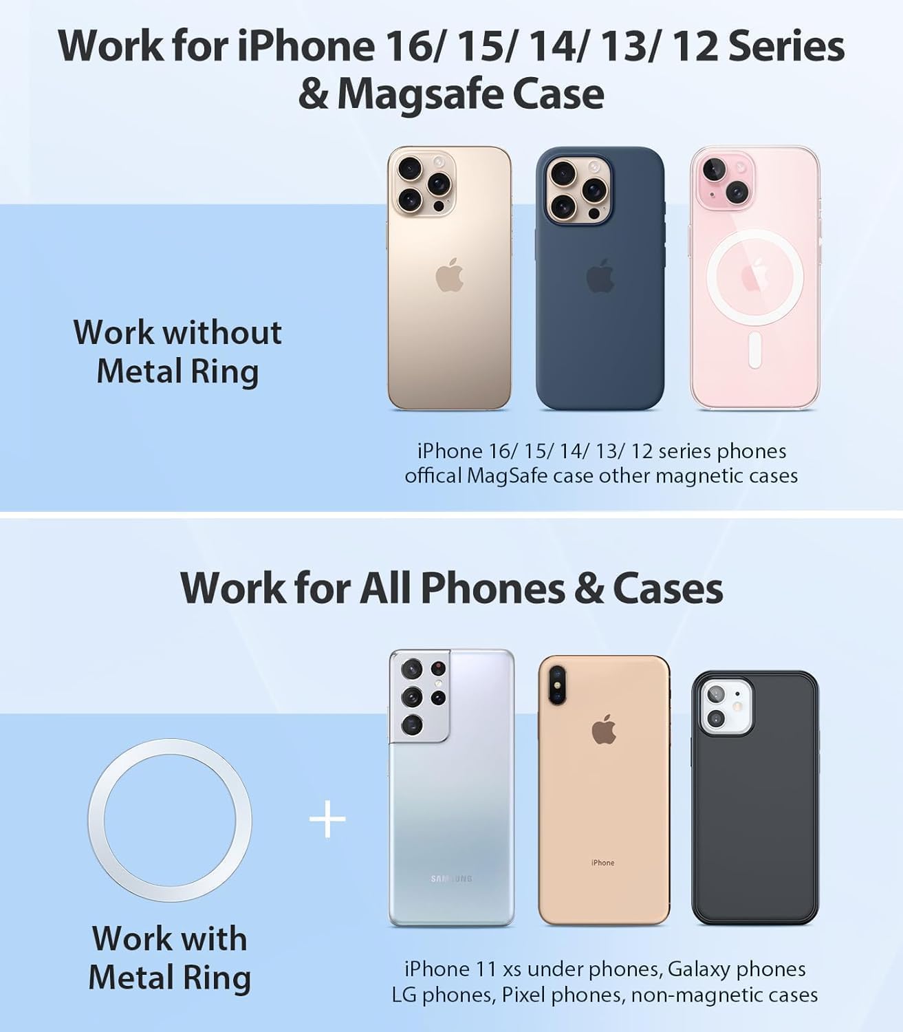 ENG Upgraded Magnetic Phone Holder for car – 89LB Ultra Suction Power, Magnetic Car Mount, 360° Adjustable Cell Phone Holder, Vacuum Suction Cup for iPhone & Android (Upgrade 2025 Version)