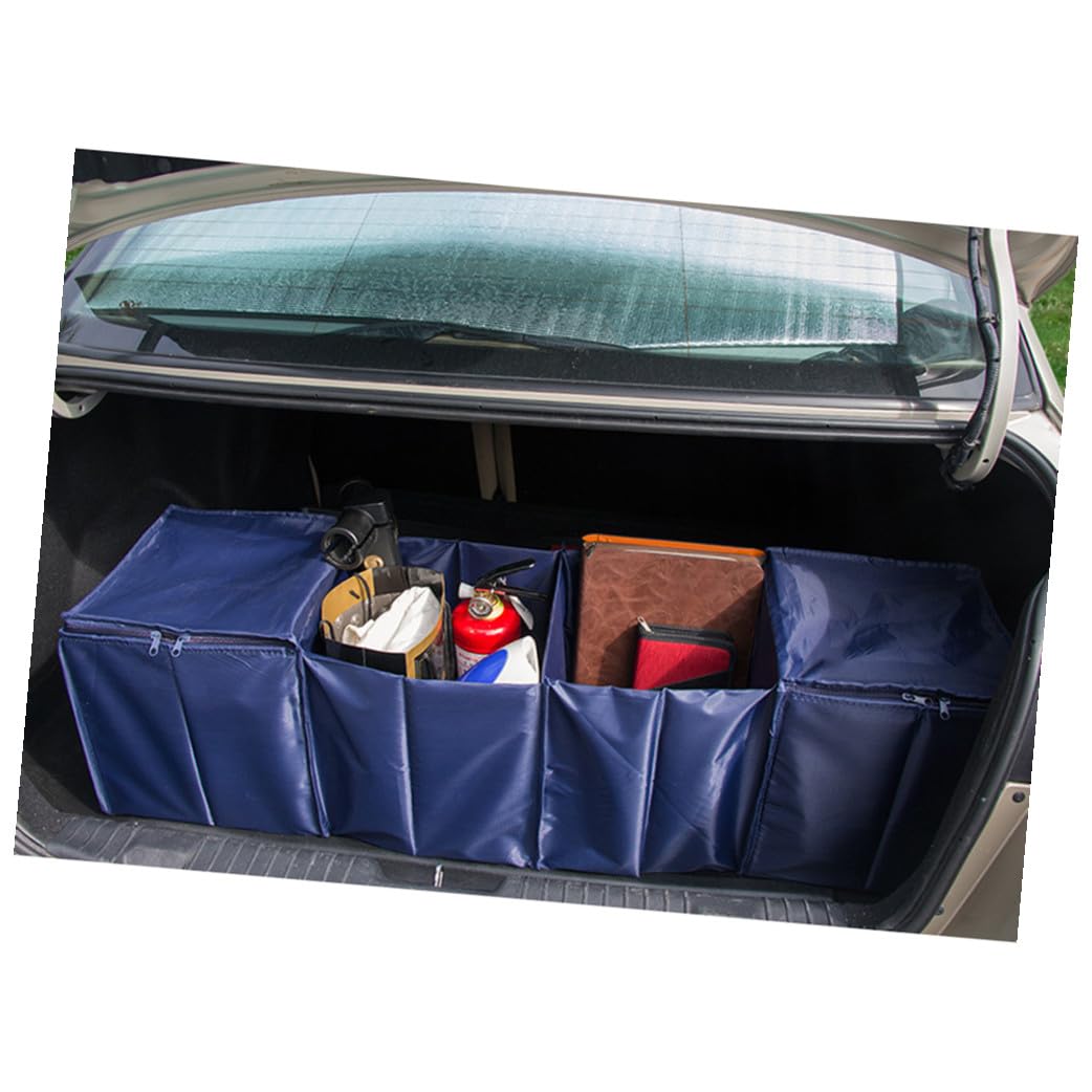Abaodam 4griglie Organizzatore Pieghevole Per Bagagliaio Auto Contenitore Portaoggetti in Pvc Grande Capacità Facile Da Riporre e Trasportare