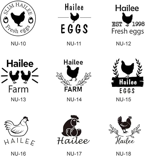Miniatura 3 de Sello de marcado de huevos – Sello personalizado para cartón de huevos – Sello para huevos frescos – Sello para huevos – Sello de huevo