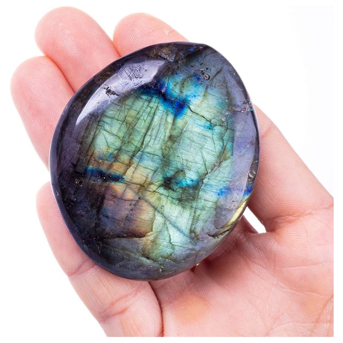 Piedras de Cristal Cuarzo contra ambientes fríos usando Labradorite de 30-40g para el hogar