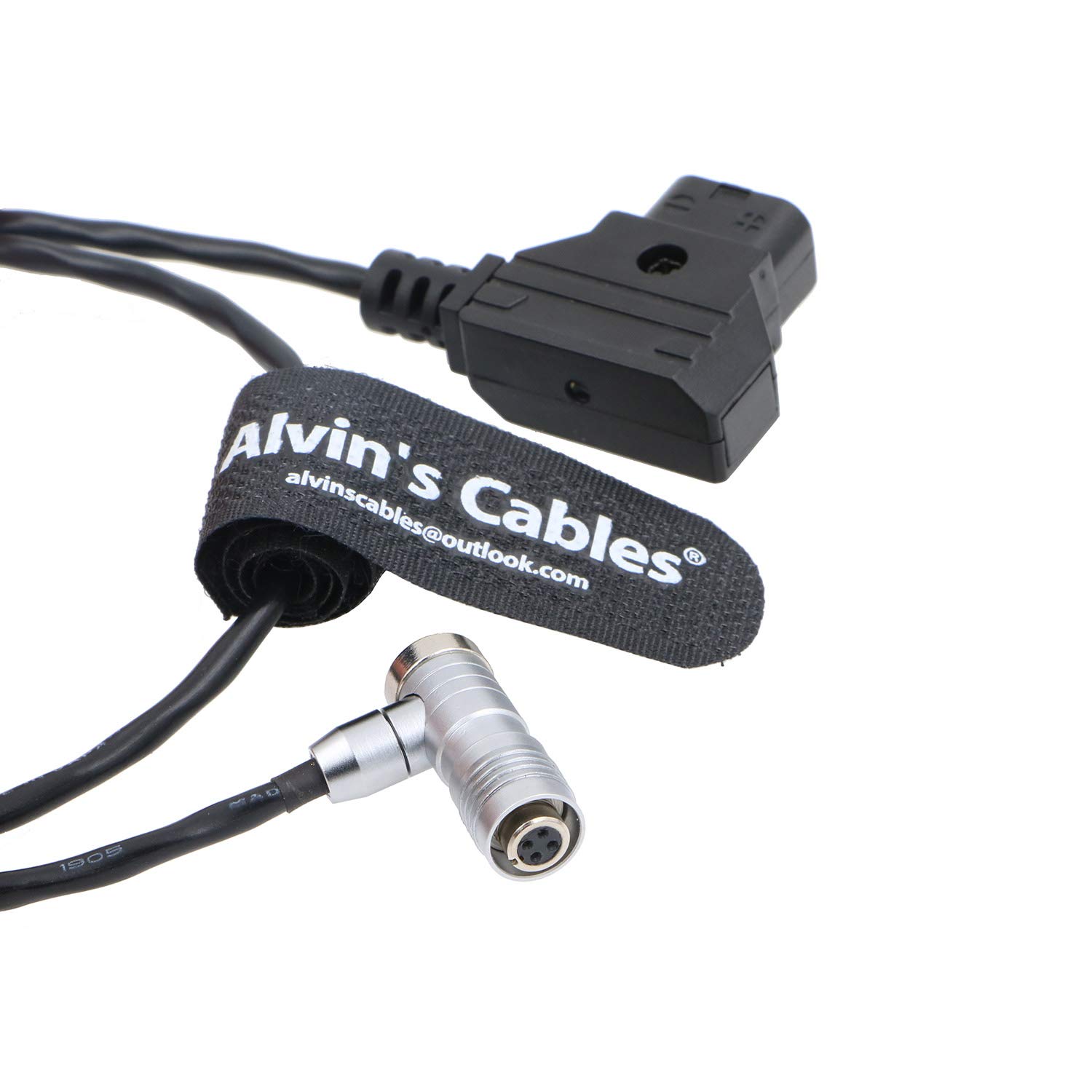 Alvin's Cables Portkeys BM5 BM7 ekranowany kabel zasilający kąt prosty 4-pinowy żeński do AlvinTap ochronny przewód z kranem D