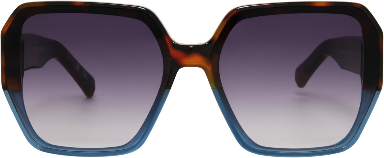 Foster Grant Sofia Vergara x Women's Limited Edition Geo Square Sunglasses, Tortoise, 63 mm