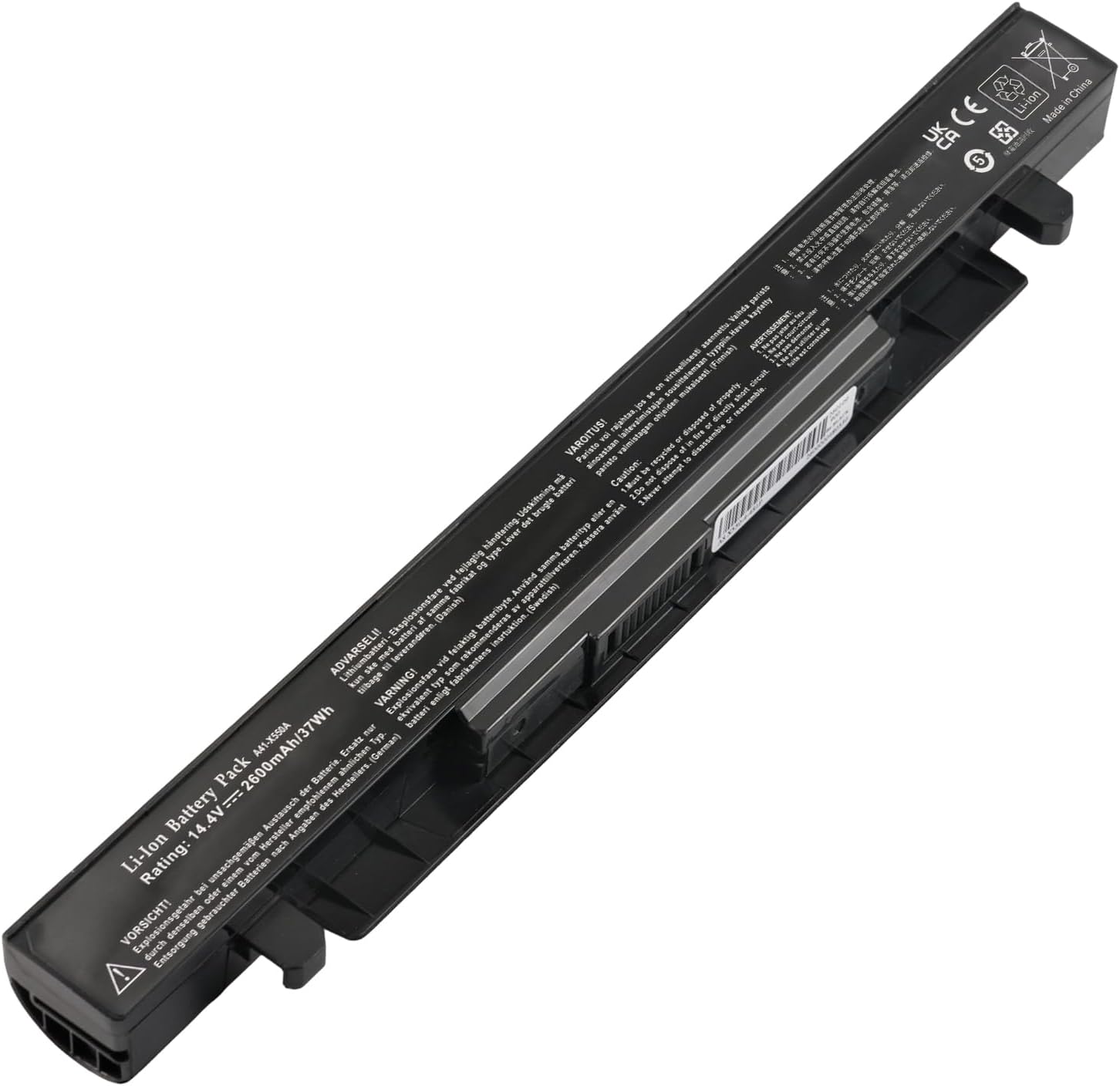 A41-X550A Laptop Battery Replacement for ASUS A41-X550 X550 X550C X550CA X550CC X550CL X550E X550L X552C R510 R510C R510CA R510J R409 A550C A550 F550 F552 K450 K550 P450 P550 Y481C Y581C