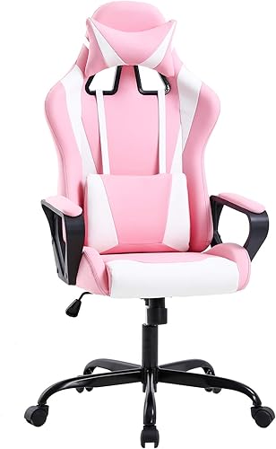 Miniatura 27 de Silla ejecutiva ergonómica, giratoria, móvil y con soporte lumbar para oficina, escritorio, computadora o jugar videojuegos