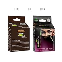 Vista 78 de MinaiBrow Polvo de tinte natural para cejas marrón medio Kit de tinte instantáneo a prueba de manchas con cepillo en ángulo dúo