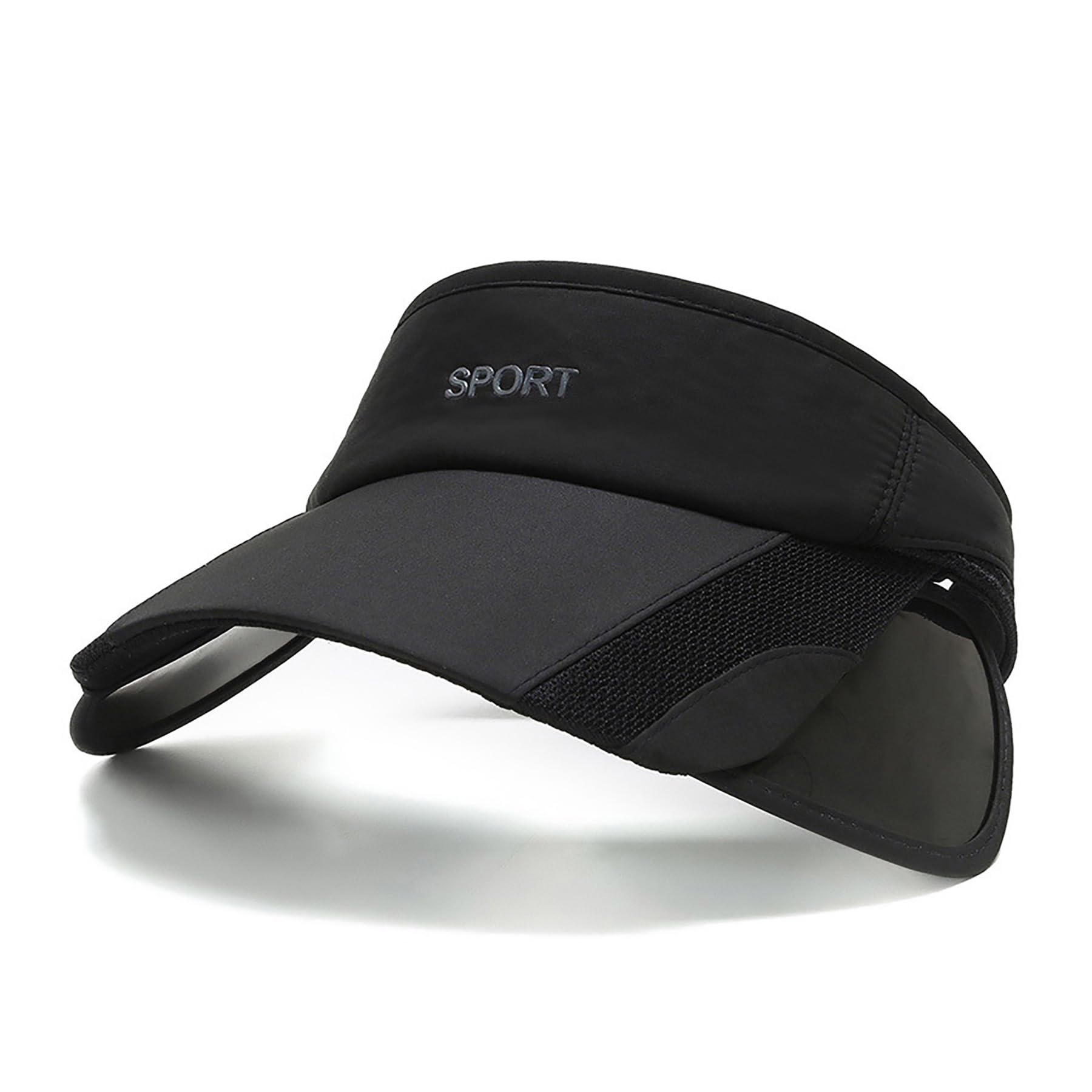 Moonlove Gorra de visera con visera retráctil, sombrero de verano de ala ancha para hombres y mujeres, gorra vacía para ciclismo, béisbol, viajes, playa, senderismo, jardinería, gorra de golf