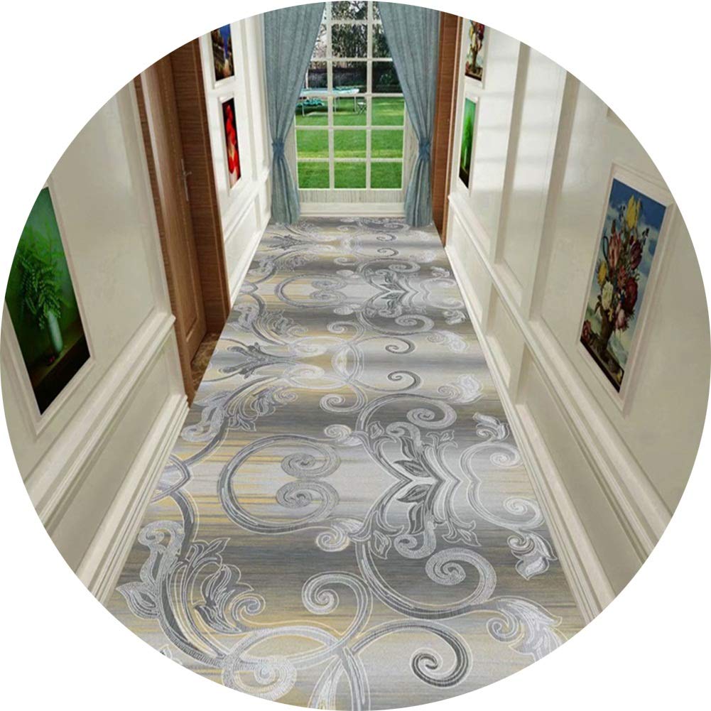 Tapis de passage d'allée gris pour une entrée de chambre douce