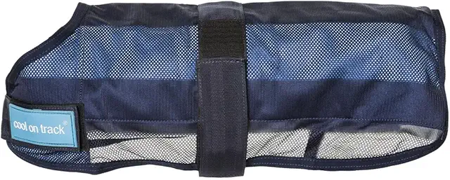 Manteau rafraîchissant anti-UV pour chien Back on Track Cool on Track - Bleu 50 cm