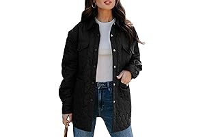 Warm, Stylish Black Quilted Jacket for Women