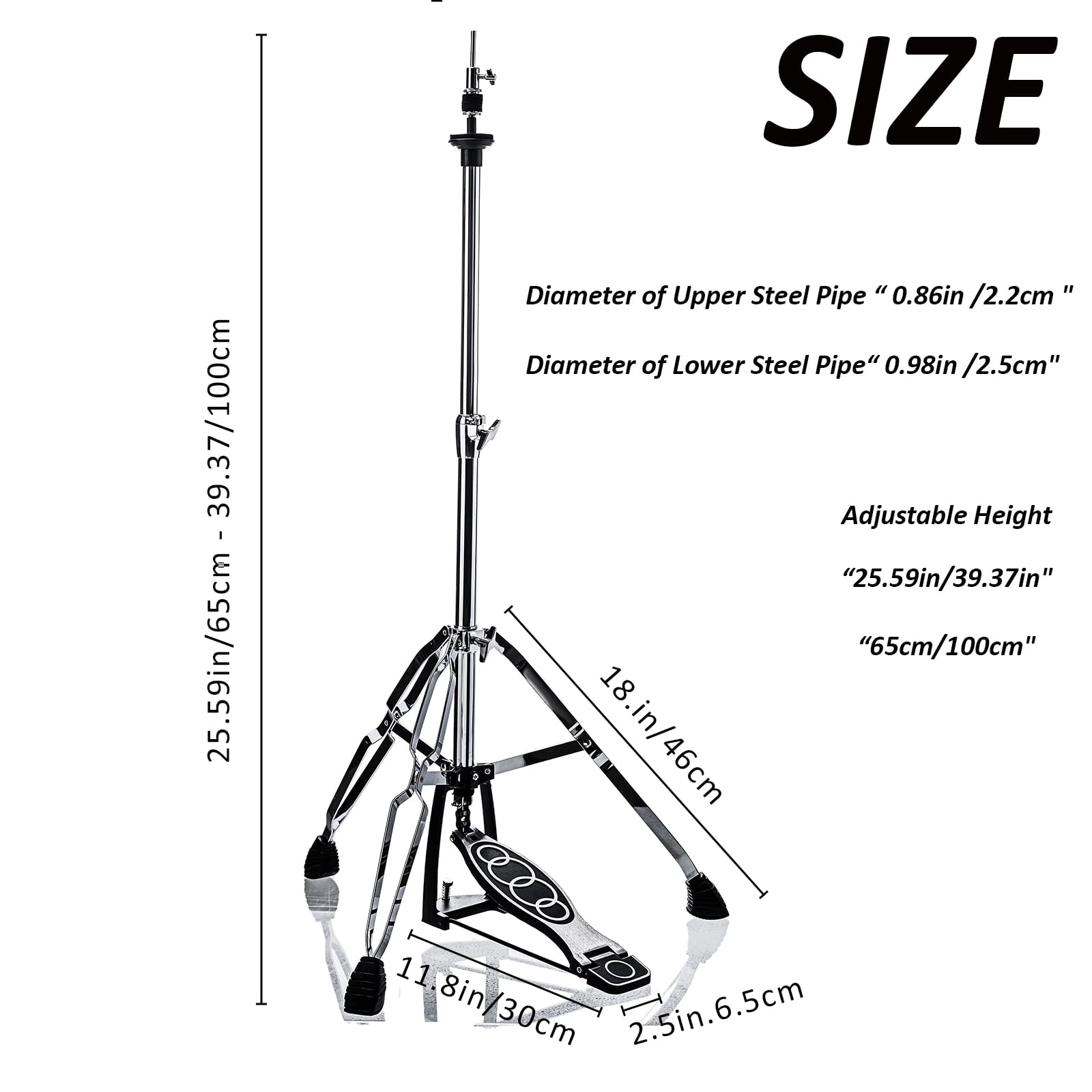 Supporto per charleston, supporto per Hi-Hat, Hi hat stand (V-CC-YQ06)