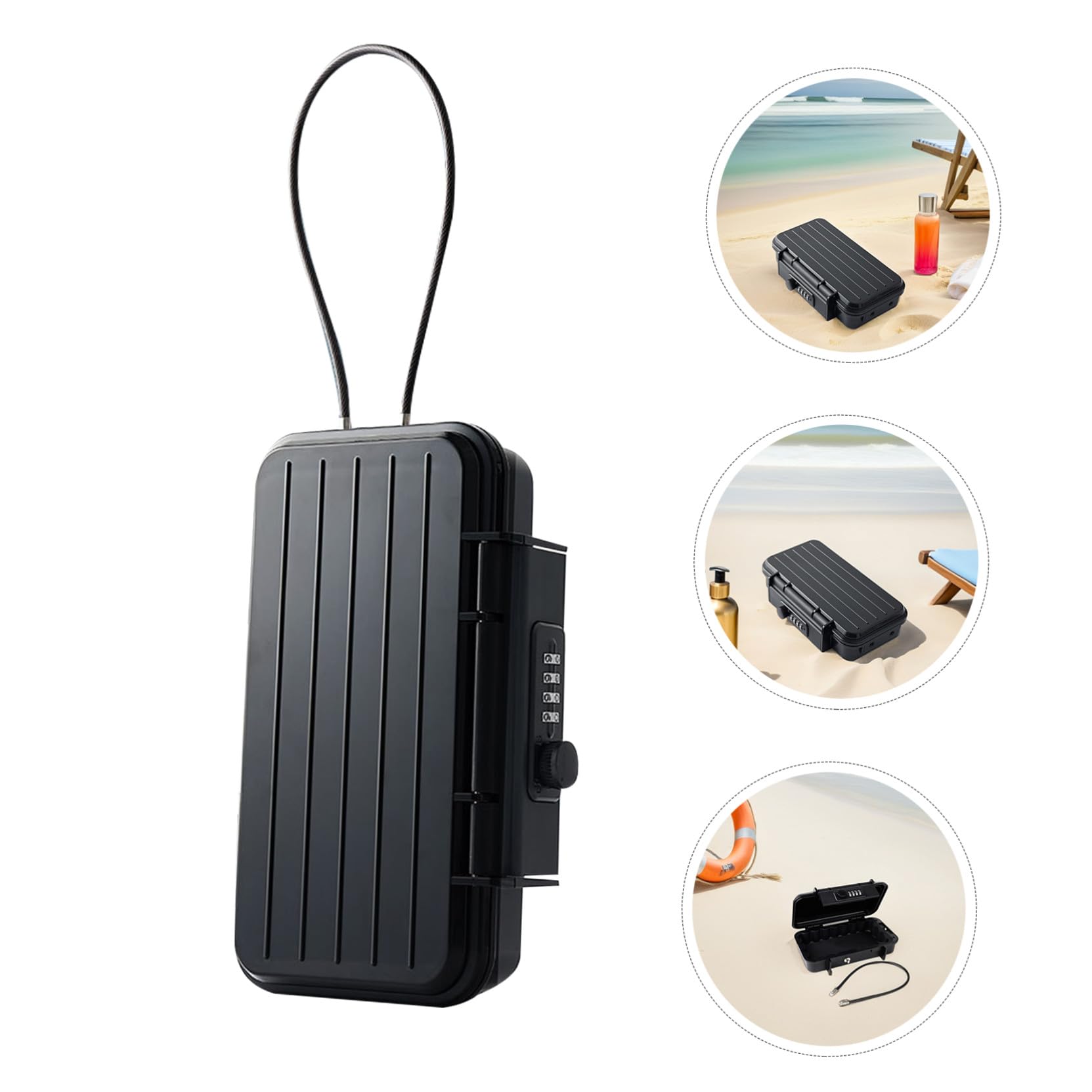 Homoyoyo Coffre-fort Portable pour Voyage Sécurisé avec Serrure à Combinaison Compact pour Clés et Objets Personnels