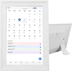 Jectse Digital Planner Smart 10.1in Digital Calendar Planner, 4 GB de RAM 64 GB, Tela de Toque Dupla Com 1080p Full HD, para, Outlook, Cozi, Yahoo (Plugue dos EUA 100-240V)