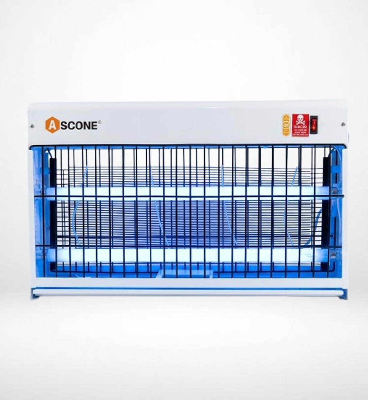 Ascone C-1100 2 Ft Commercial Fly Insect Killer Machine | 2 x 18W UV Tubes | Electric Flying Insect Trap for Restaurants Kitchens Hotels Cafes Warehouses Offices Food Processing Areas-image-1