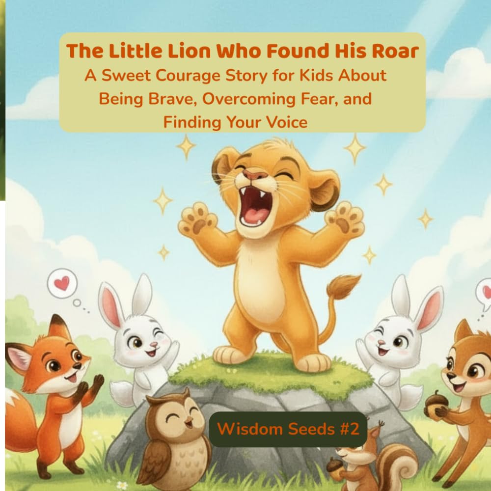 The Little Lion Who Found His Roar: A Sweet Courage Story for Kids About Being Brave, Overcoming Fear, and Finding Your Voice (Wisdom Seeds)